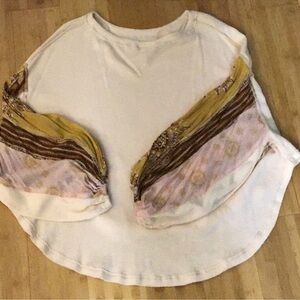 We the free thermal paisley sweater top